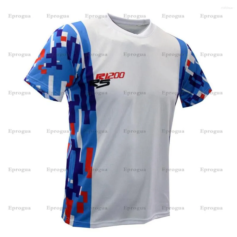 Odzież motocyklowa Summer dla R1200 Motorrad Team Motorsport Superbike Racing Blue Białe T-shirt Krótkie szybkie suche koszulki