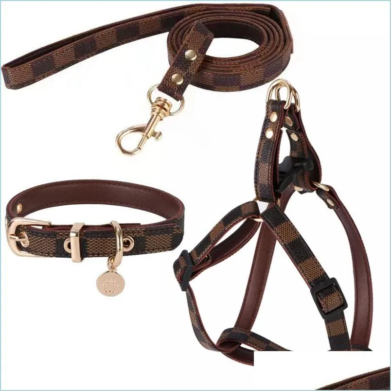 Hundhalsar Leases Leather Dog Collar för små medelstora hundar Justerbar mjuk andningsbar vadderad valpkrage med legeringspänne Tung OT0KL