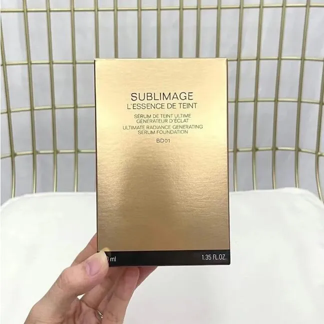 2023 Sublimage L'Essence De Teint Serum Foundation Br12 Bd01 2 цвета Essence 40 мл Жидкая основа с кистью быстрая бесплатная доставка