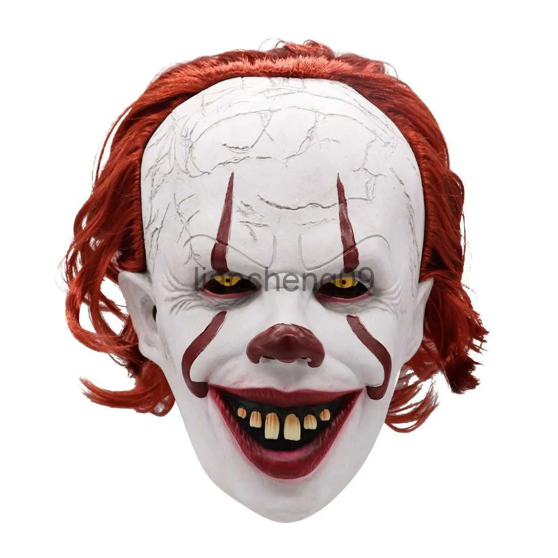 Masques de fête Halloween Masque Effrayant Latex Stephen King's It Casque Cosplay Party Horreur Masque Complet Carnaval Costume x0907