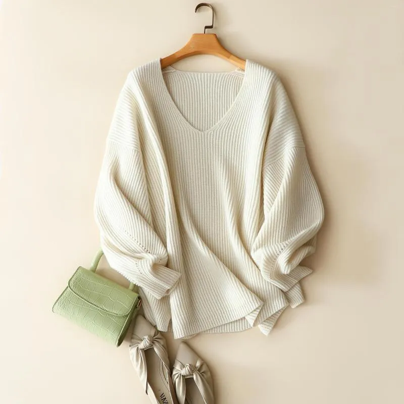 Chic 6 Ply Cashmere Sweater For Women Autumn Winter Style V Neck Knitted Warm V Neck Pullover Sweater With Long Sleeves From Zhaoliyin 205.61 DHgate.Com