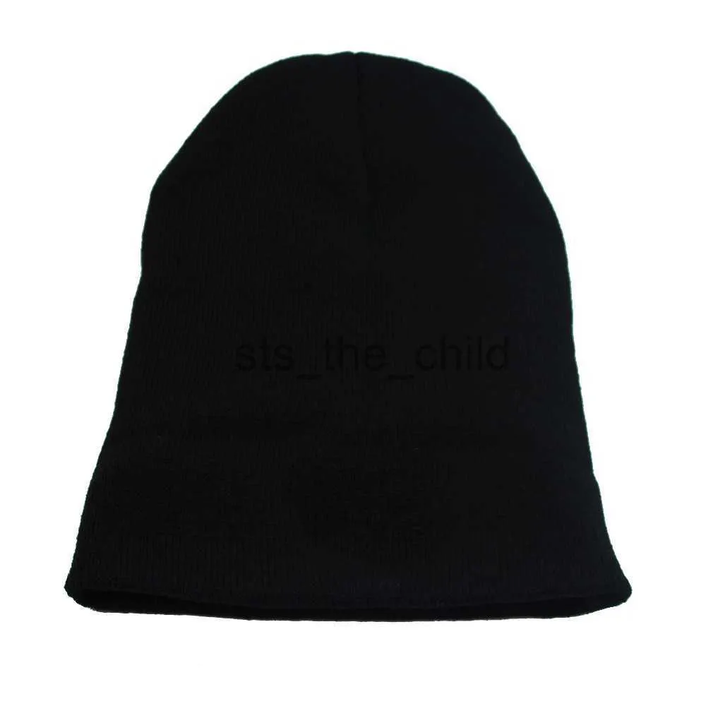 Lolmot Unisex Knitted Beanie Hat Y2K Gothic Winter Warm Halloween Slouchy Skull Cap For Women Men