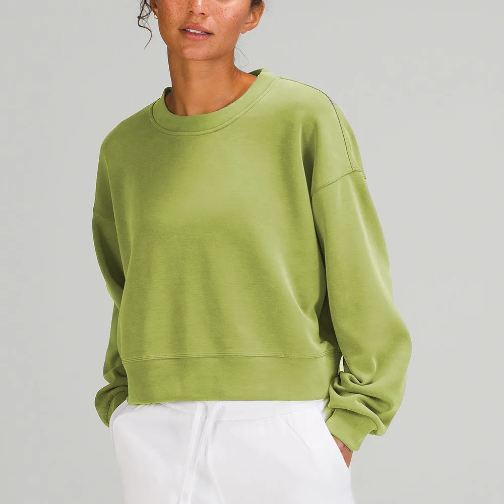 UU-467 Sweatshirts Yoga kleidung perfekt übergroßen herbst frauen Mode hoodies pullover sport rundhals langarm_voghion.com