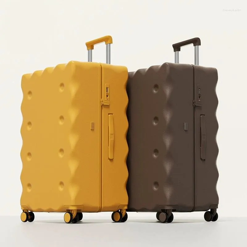 Multifunctional Rolling Luggage With Cup Holder, Spinner Wheels, And Lovely  Tutku Biscuit Design Perfect For Travel From Dreweubanks, $214.92