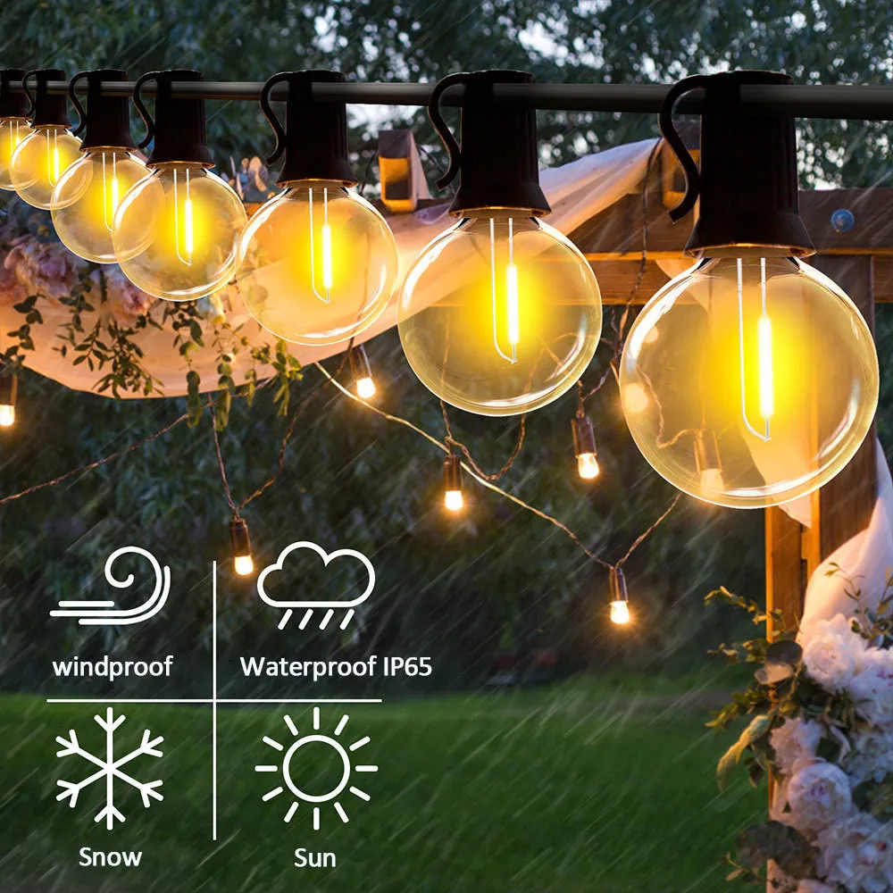 Guirlande d'ampoules LED incassables G40, pour Patio, salon