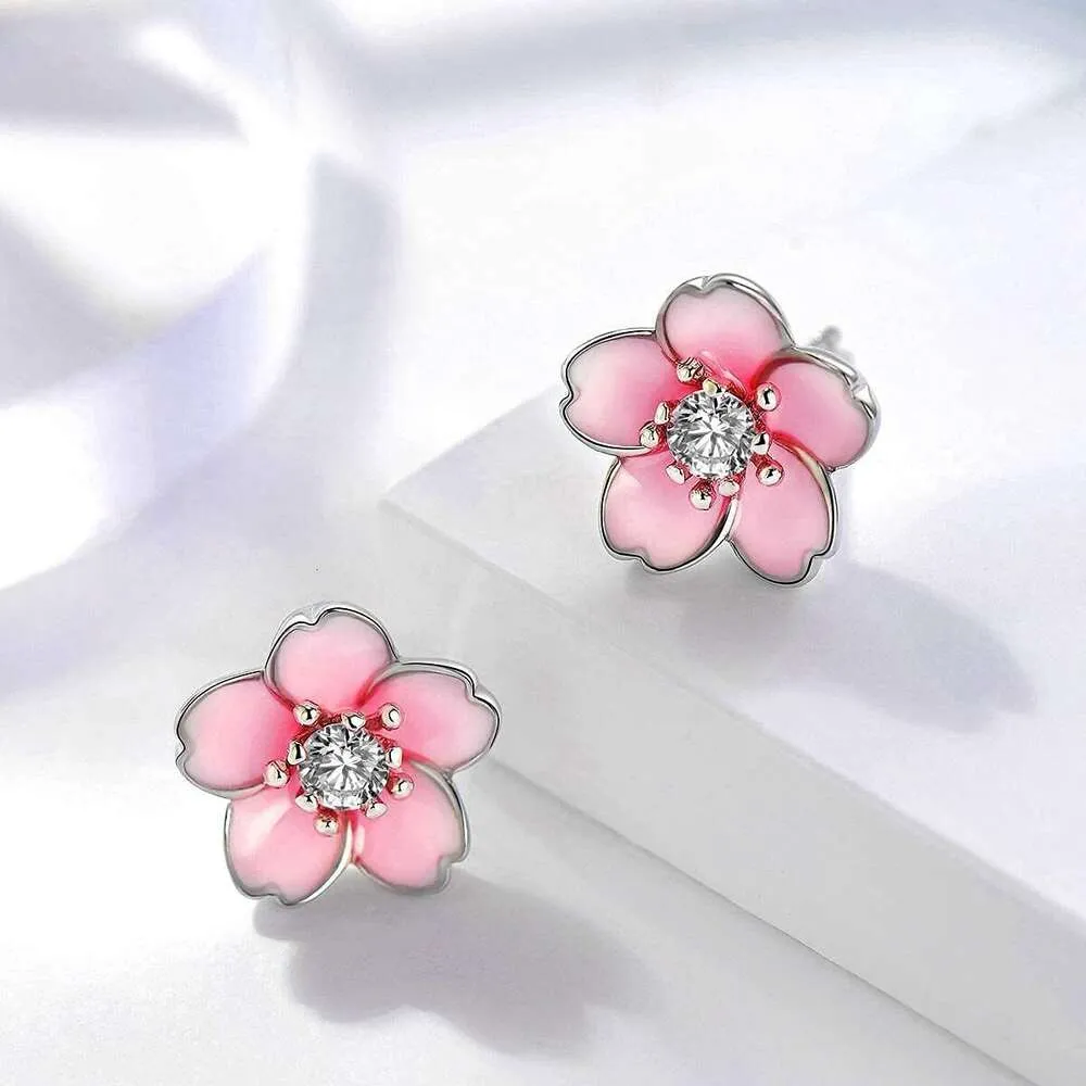 Orecchini A Perno In Argento Sterling 925 A Forma Di Fiore | Ipoallergenici E Leggeri | Gioielli Donna Con Cristallo Simulato | Regalo Idea