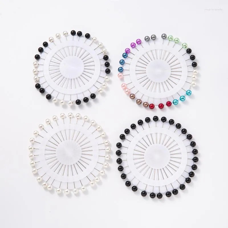 Black White Pearl Hijab Scarf Pins