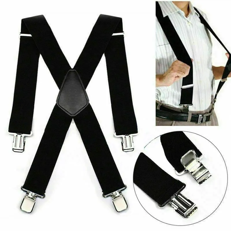 Jacksking Hosenträger Clips, Silber Metall Hosenträger Hosenträger Schnuller Clips Halter Ersatzteile Zubehör(#3