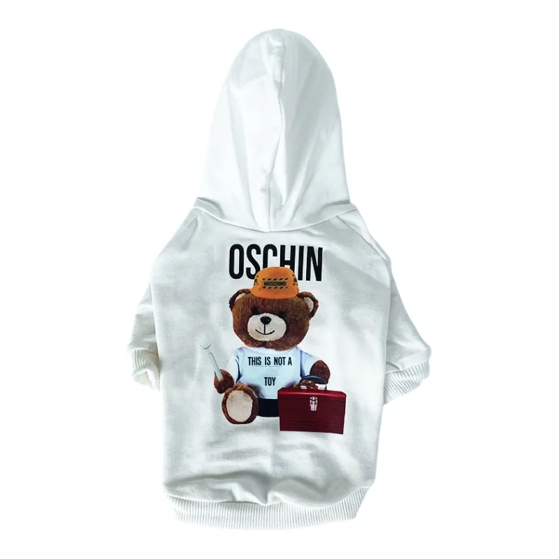 Felpa Con Cappuccio Per Cani Piccoli - Maglione Invernale Per Cuccioli, Taglie M E L - Foto 2