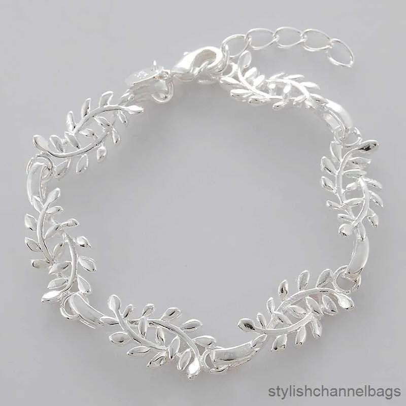 Charme pulseiras 925 prata esterlina ossos de peixe charme pulseiras para mulheres menina jóias finas r230907