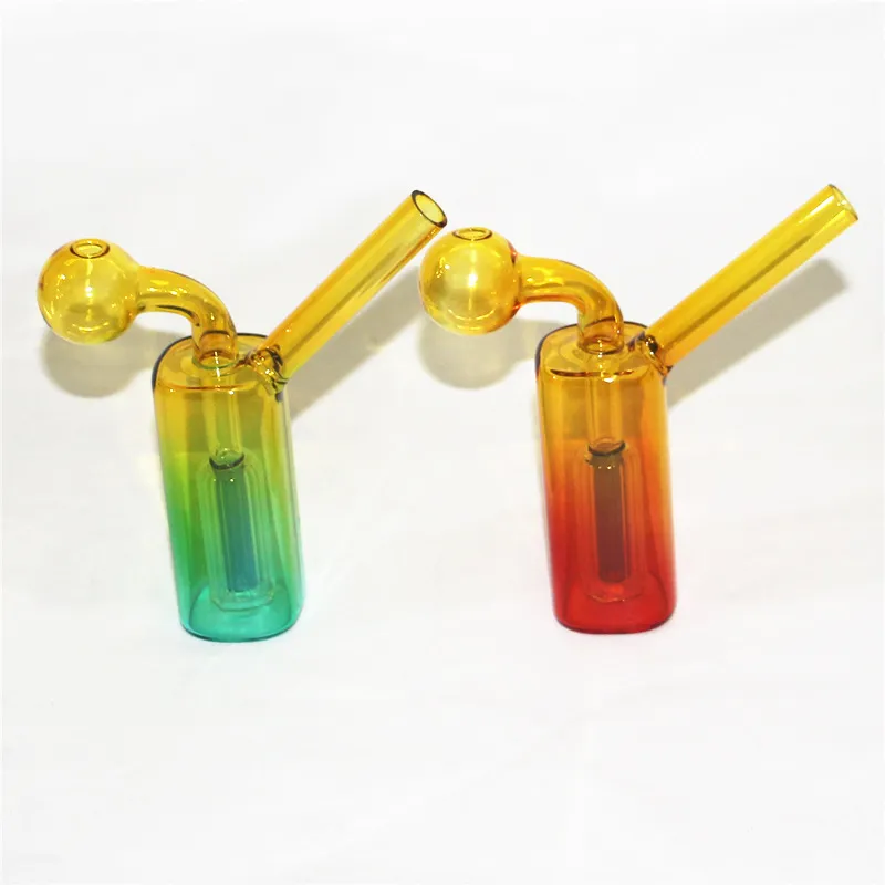 Mini Glass Oil Burner Pipe Water Bongs Bubbler Pipes Rökning Bubble Hookahs Bowls