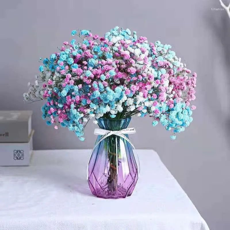 장식용 꽃 천연 신선한 말린 보존 gypsophila paniculata 아기 호흡 꽃다발 선물 웨딩 파티 홈 데코레이션