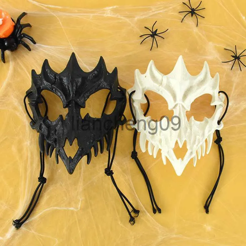 Scary LED Bunny Mask For Halloween & Cosplay - Light-Up Horror Costume Accessory
