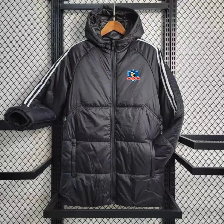 Club Social y Deportivo Colo-Colo Herren-Winterjacke, gepolstert, Designer-Jacken, Daunenparkas, Baumwolle, verdickt, Outdoor-Freizeitsport, warme Mäntel