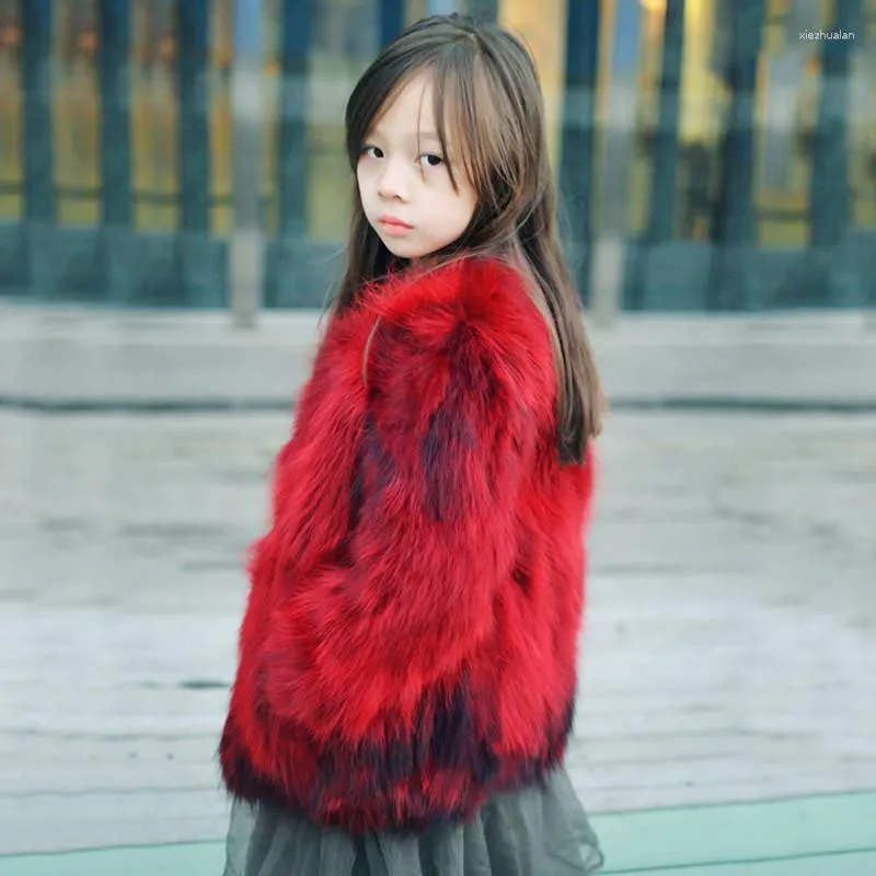 Куртки 200, модные зимние детские пальто из натурального меха енота для девочек, одежда, детская толстая теплая натуральная куртка, верхняя одежда W202