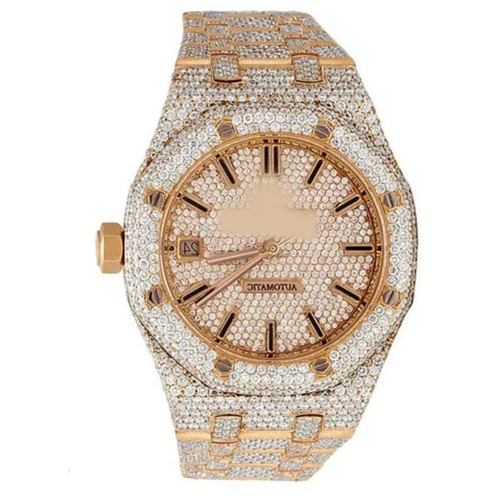 Top Brand Custom Dign Men Woman Luxury Hand Set Iced Out Diamond MoissHQSRM577