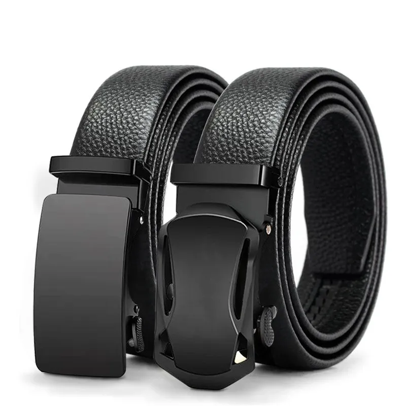 Ceinture en métal pour hommes, boucle automatique, cuir PU de haute qualité, résistant à l'usure, loisirs, affaires, mode, réglable, nouvelle collection 2023