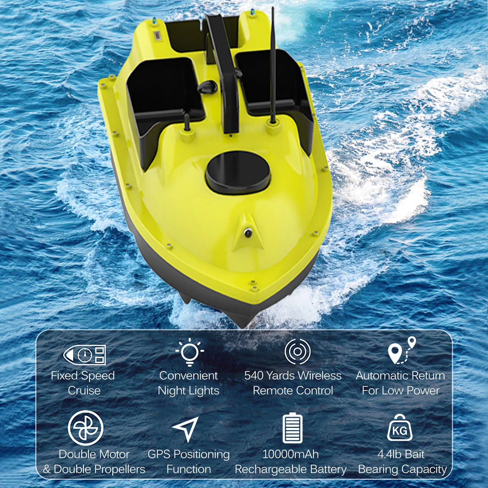 Wireless GPS Fishing Rt4 Bait Boat With 400 500M Range Perfect For Couples  From Xuan08, $109.27