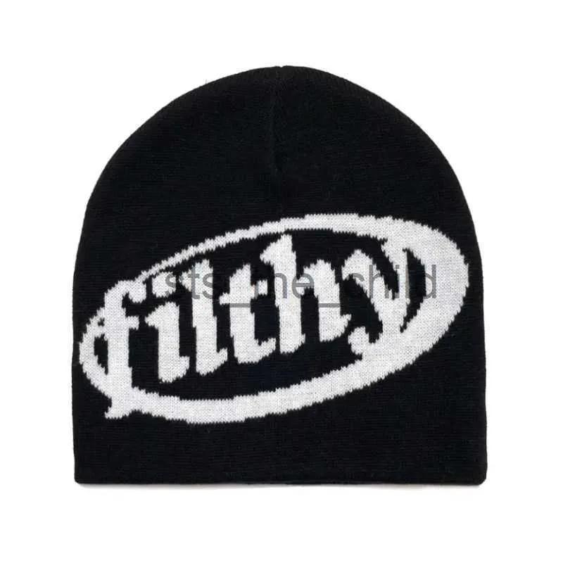 【オープニング 大放出セール】 Kpop For Letters Jacquard With Beanie Wool Knitted Fashion Clothing