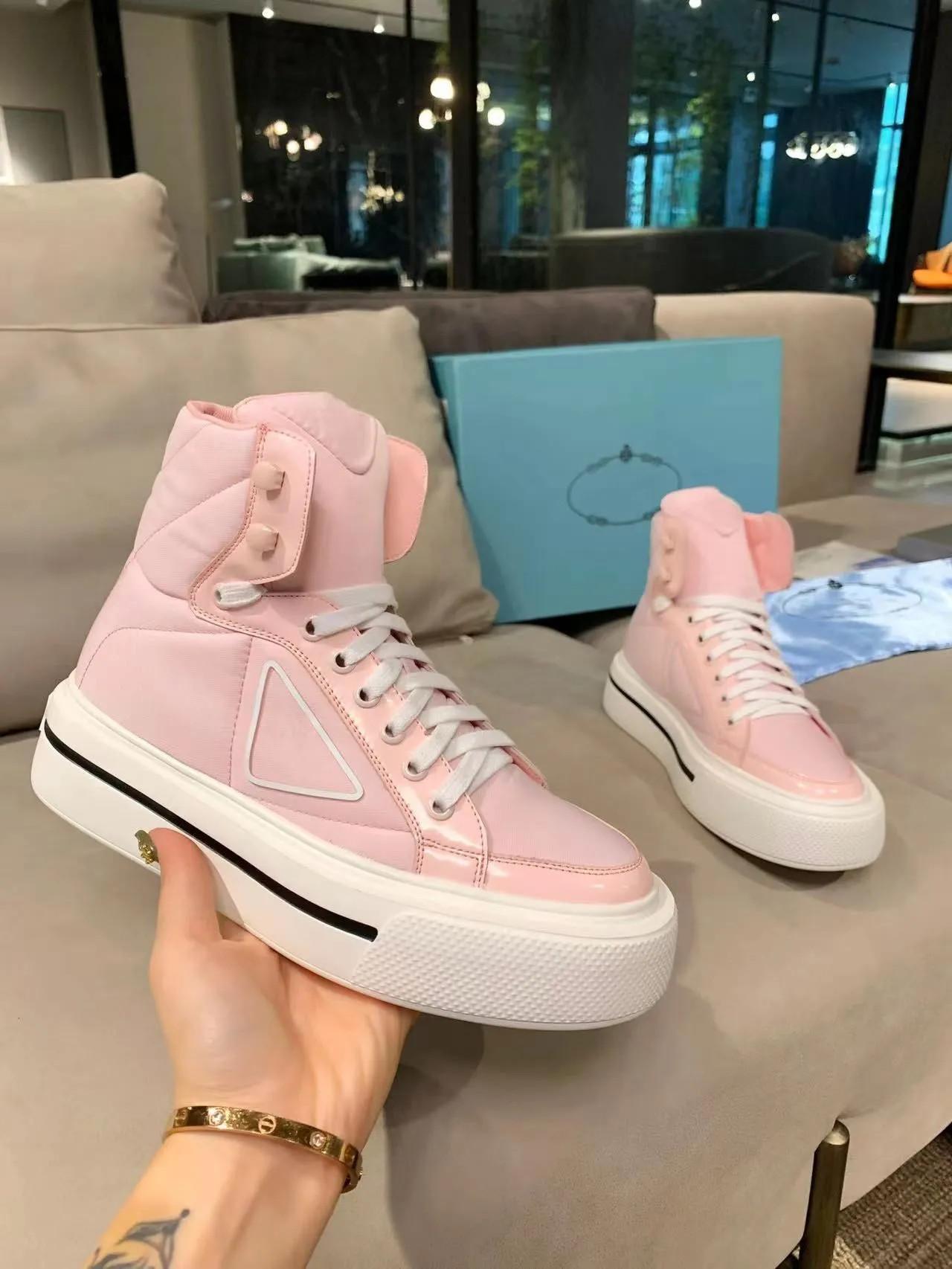 High Quality Brushed Leather Most Expensive Sneakers For Men And