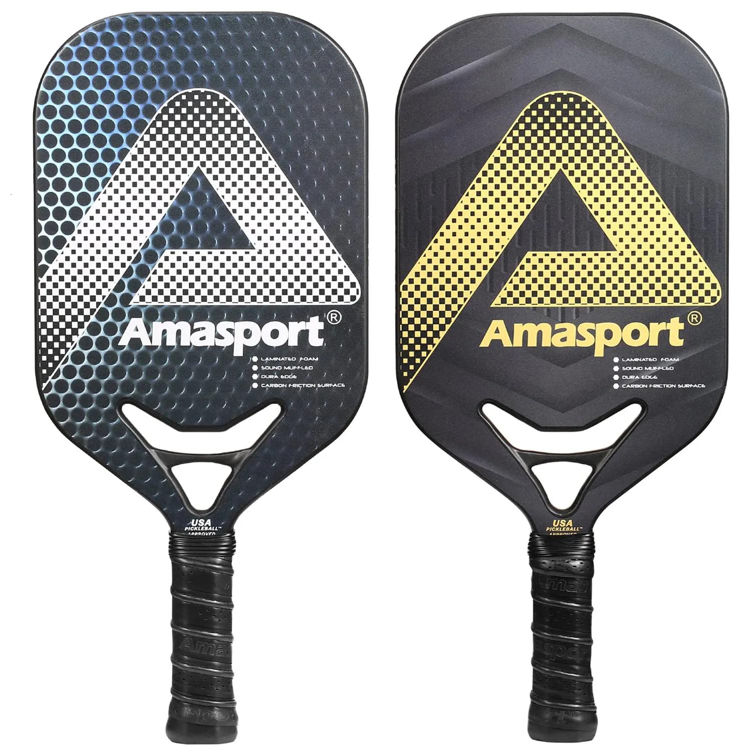 スカッシュラケットAmasport Edgeless Pickleball Paddle 13mmカーボンファイバーピックルボールデュラエッジUSAPA Standard 230906