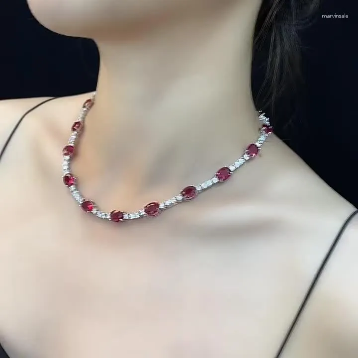 Chaînes entièrement incrustées en forme d'œuf blanc 5A Zircon S925 Collier en argent Style de luxe Dames Mode All-Match