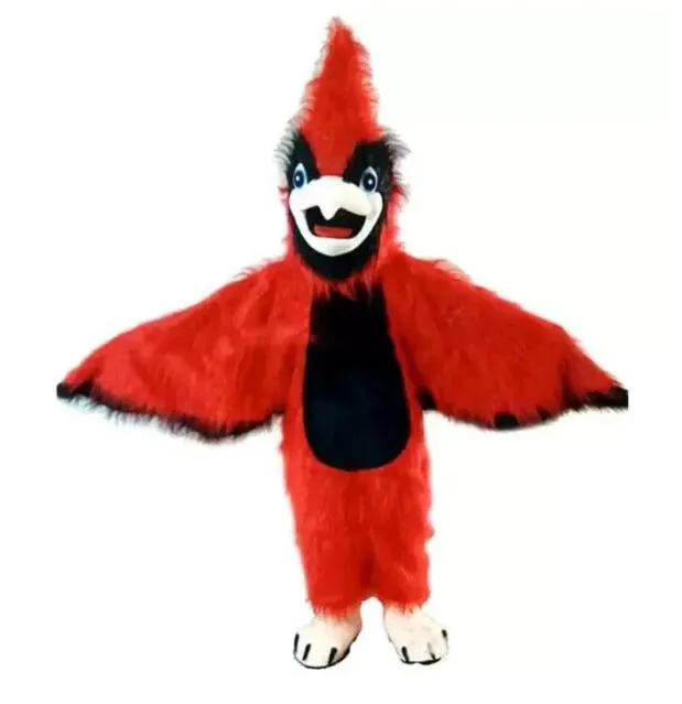 2024 Factory Hot Red Eagle Bird Mascot Cartoon Halloween Dress Custom Clothing High Quality Apparel Födelsedagsfest