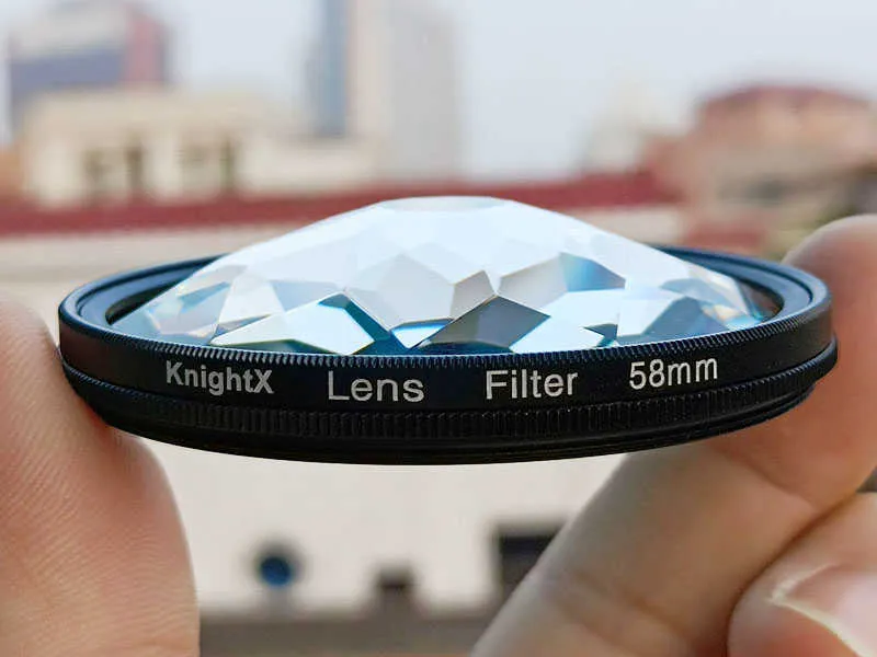 Filtre à Prisme En Verre Kaléidoscope 52 55 58 62 67 72 77 82mm Accessoires De Photographie à Effets Spéciaux Filtre D'objectif D'appareil Photo Reflex Numérique ( Size : With 67 Adapter Ring , Color