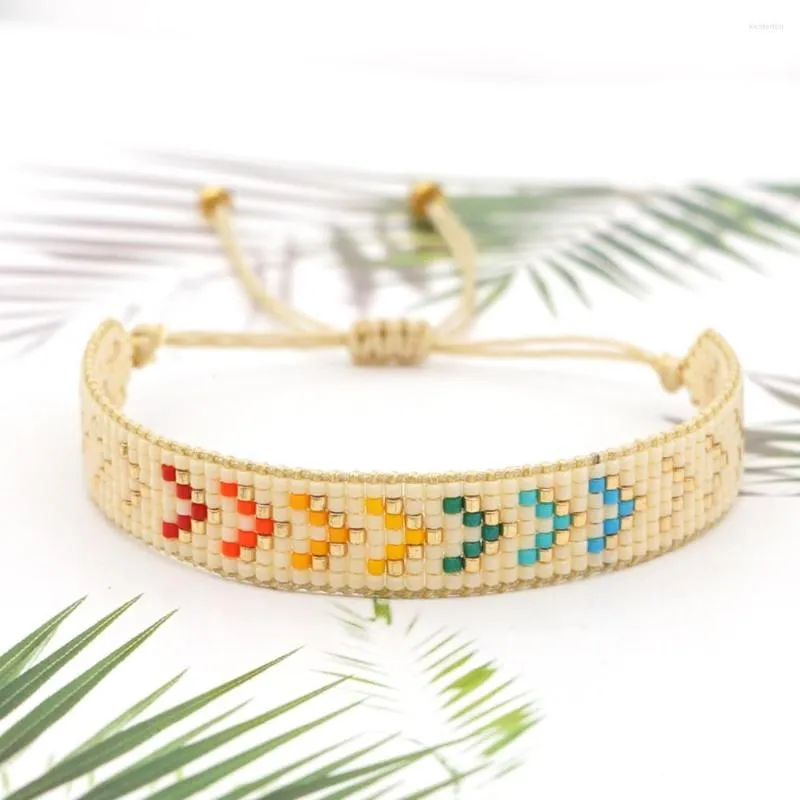 Strand YASTYT Miyuki Bracelet 2023 Designer Pulsras Arrow Pattern Bracelets Adjustable Jewellery Hand Made Woven Jewelry Wholesale