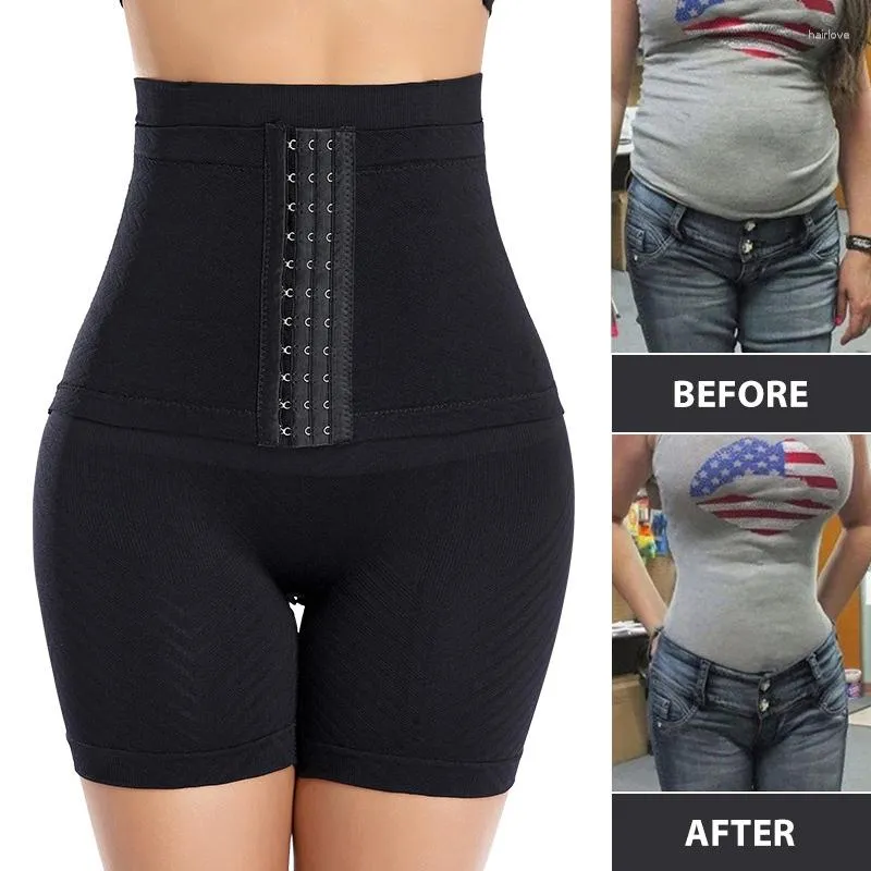 Mulheres Shapers Midnite Star Mulheres Firme Controle de Barriga com Gancho Bulifter Shapewear Calcinha Cintura Alta Trainer Corpo Shaper Shorts