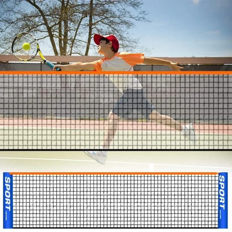 Squash racetter badminton pickleball net foldble tennis volleyboll nät sportträning nät för inomhus utomhus trädgård domstol strand uppfart 230906