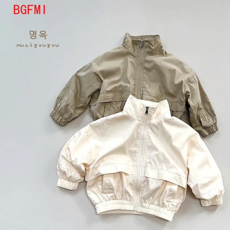 Giacche Abbigliamento per bambini coreano Autunno 2-9 anni Cappotto primaverile Ragazzi Giacca sottile Neonata Cappotti di protezione solare Giacche per bambini per ragazze 230906