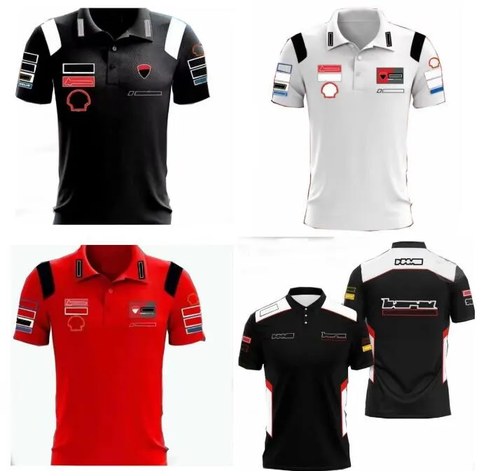 K1el Men's Polos Mens New F1 Racing Polo Shirt Autumn and Winter Short Sleeve Shirt Same Style Customizable