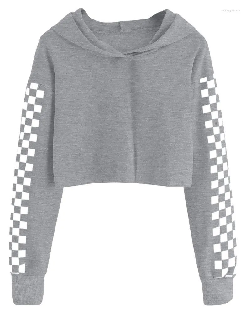 Plaid Aritzia Cropped Hoodie And Kids Crop Top Set Long Sleeve