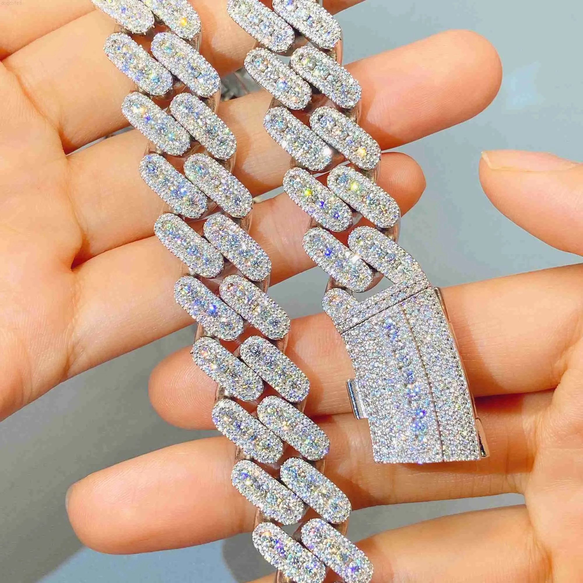 Sterling Silver Miami Cuban Link Chain Cuban Chain Necklace With