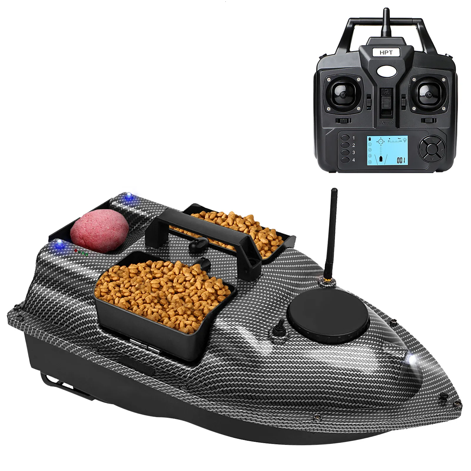 ElectricRC Boats CTV18 GPS Fishing Bait Boat with 3 Containers 12000mah 500M Remote Range Wireless Automatic Return Function 230906