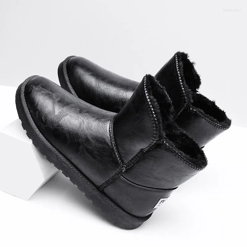 Laarzen Sneeuw Heren Heren Casual Schoenen MAN LAARSSCHOEN STIJLVOL QUILT WINTER Lederen enkel