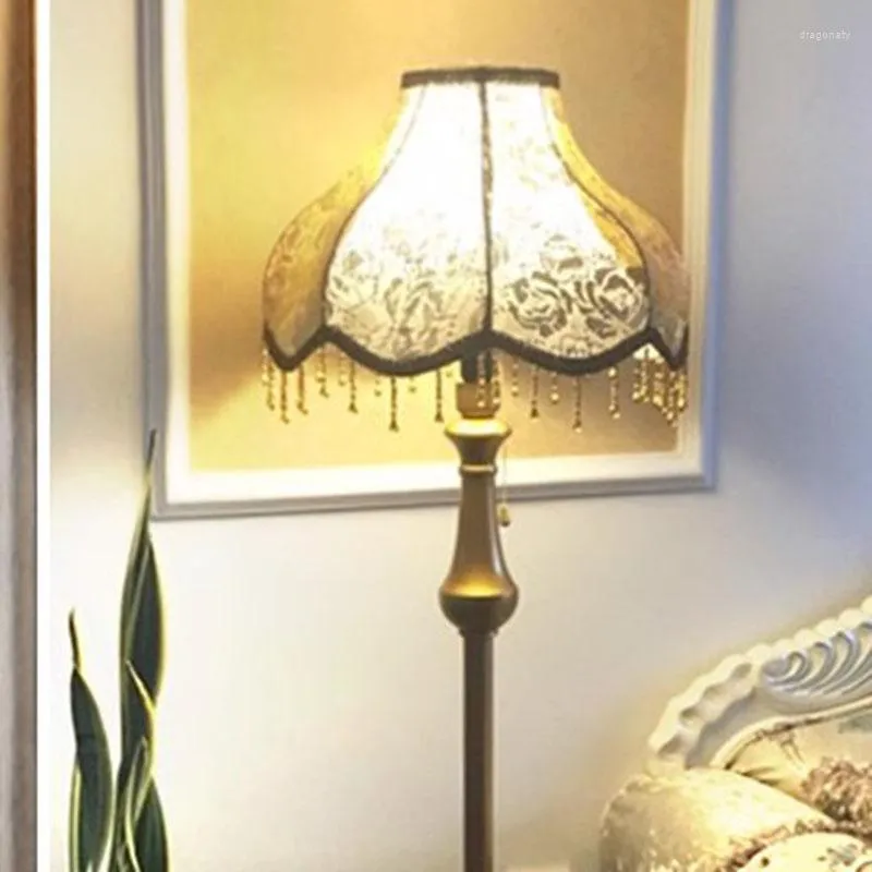 Lampadaires noir luxe lampe sur pied abat-jour nordique chambre Salon coin Vintage Lampara De Pie Salon décoration de la maison