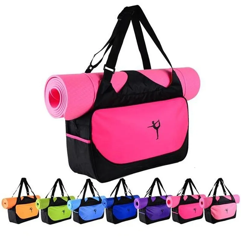 Yoga Mats Bag Backpack Shoulder Gym Mat Sport Pilates Case Carriers Waterproof Accessories 230907