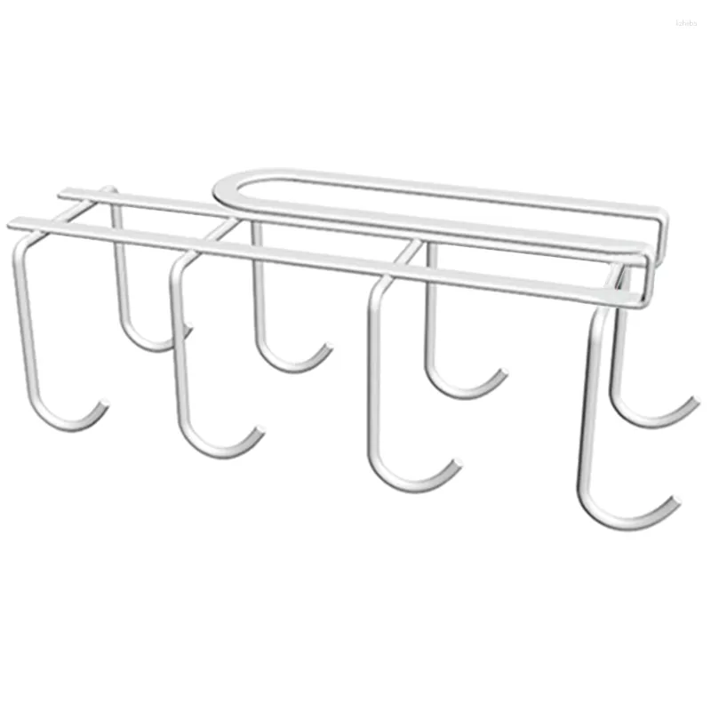 Kitchen Storage Under Cabinet Mugs Hanger Bottle Drying Rack Iron Bracket Cup Holder Home Accessory