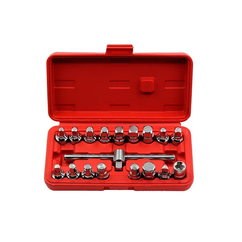 Auto Maintenance Tool Oil Bottom Drain Screw Wrench With Oil Pan