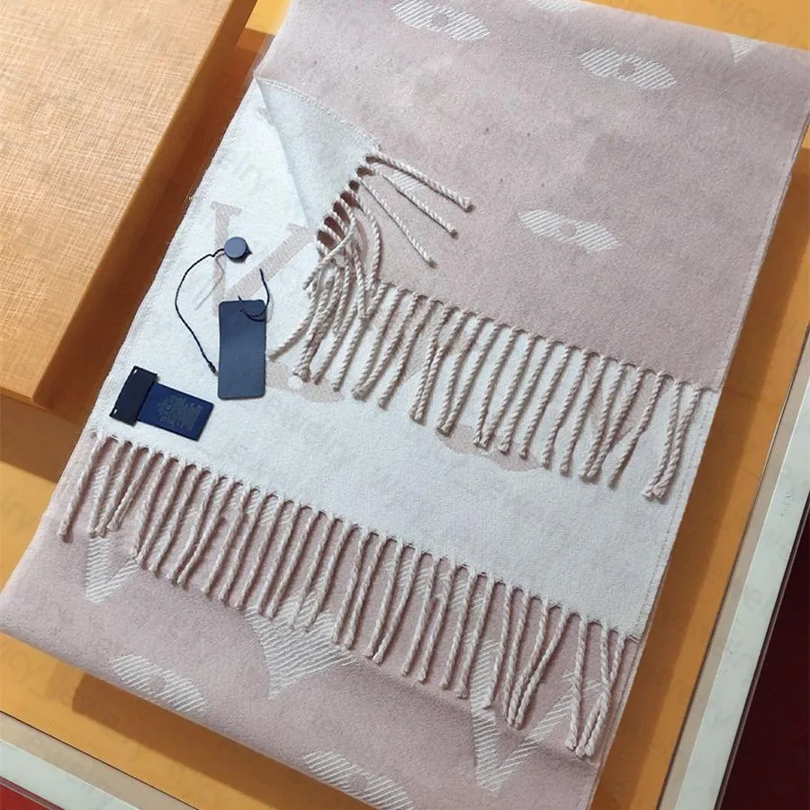 Designer lenços de lã xale luxo 180x35 clássico moda feminina cachecol cashmere carta reversível design homem unisex tamanho 3jaag