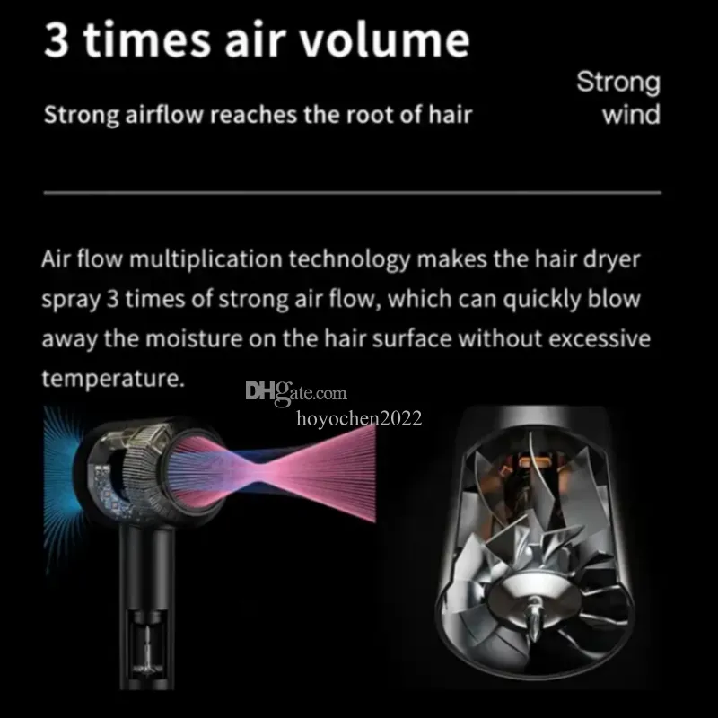 Hair Dryer New high-speed silent negative ion professional salon designed portable home constant temperature hair dryer