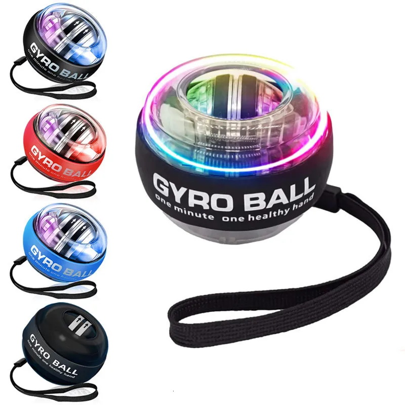 Power Polsen LED Gyroball Pols Power Handbal Zelfstartende 2000kg Powerball Arm Hand Muscle Force Trainer Fitnessapparatuur 230906