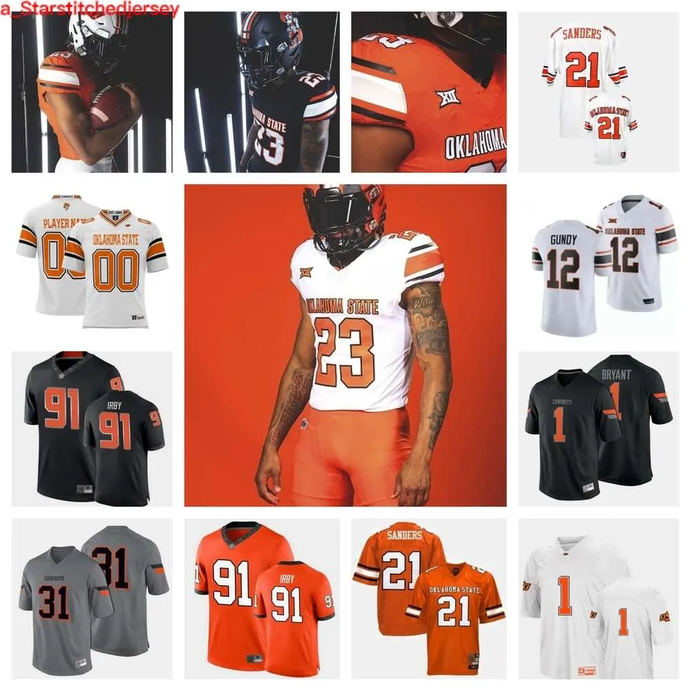 Oklahoma State Cowboys Football Jersey, Custom NCAA College Football Team  Uniform