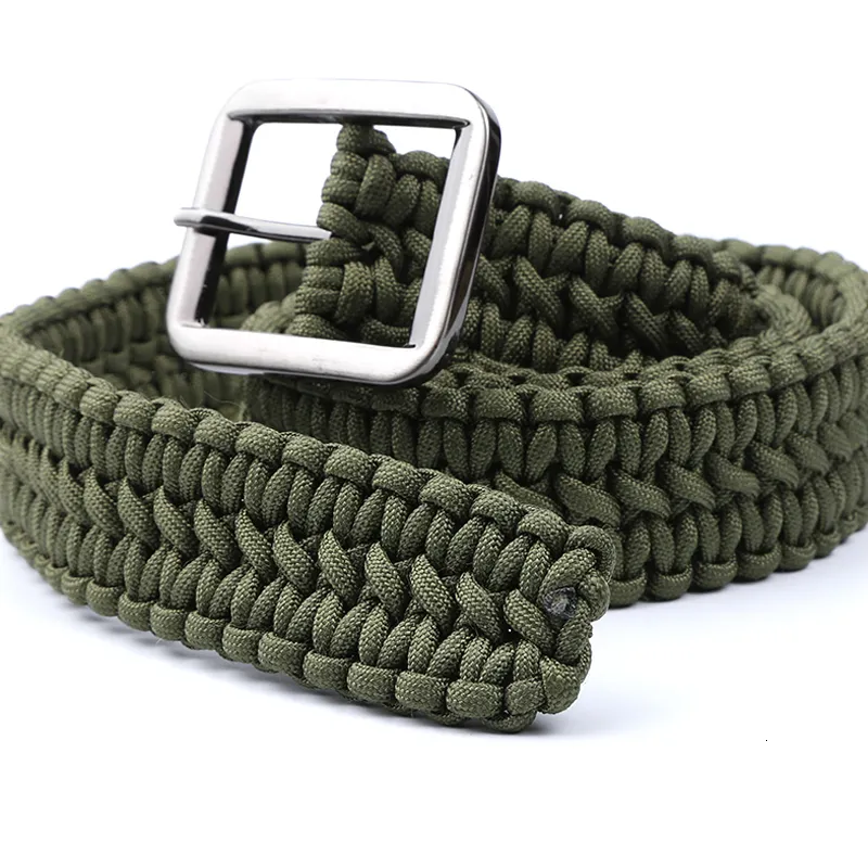 Handmade Paracord Rope Belt Outdoor Survival Accessories For Camping Hiking