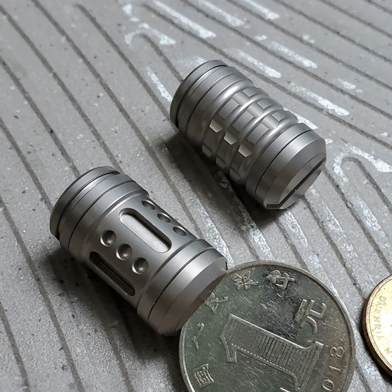 Outdoor Gadgets Detachable Alloy Big Paracord Accessory Screw Thread Knife Beads EDC DIY 230906