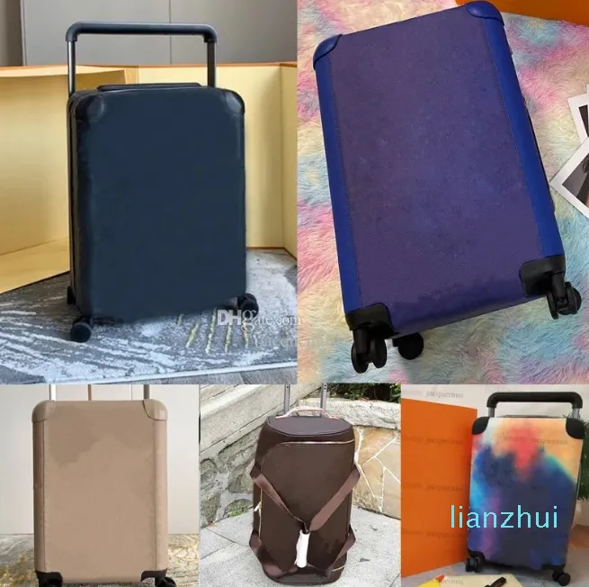 spinner marron valises hommes femmes horizon 55 nuage valise sac de coffre de qualité supérieure spinner roue universelle polochon roulant bagages