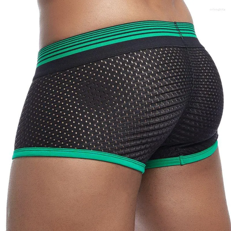 Sous-vêtements 2023 Sous-vêtements pour hommes Boxer Mesh U Pouch Sexy Cueca Nylon Pantalon Trunks Shorts Gay Mâle Culotte Meilleure qualité