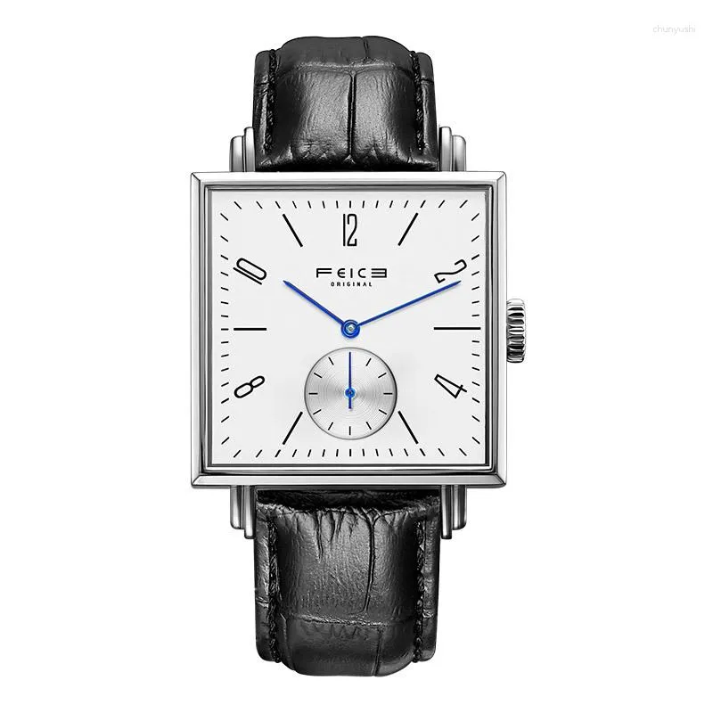 FEICE FM301 Mens Automatic Mechanical Watch With Square Skeleton